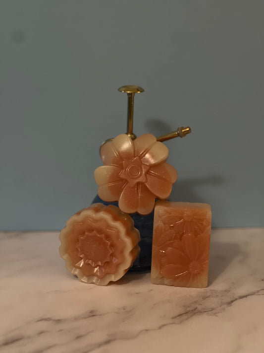 Organic glycerin soap, peach vanilla