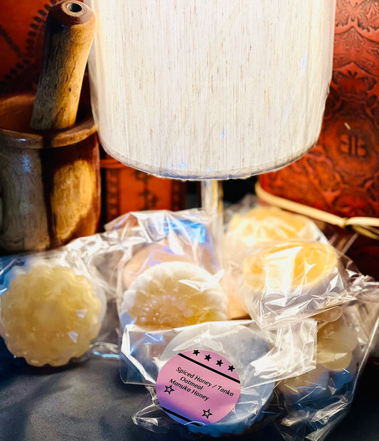 Spiced honey Tonka Organic Oatmeal Soap with Manuka, honey